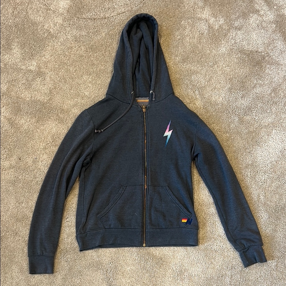 Aviator Nation Bolt Zip Up Hoodie